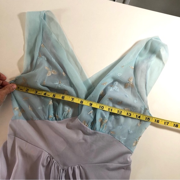 Vintage Vanity Fair Light Blue Nightgown Slip Dress Women’s 34, Modern Size 4-6 - Picture 9 of 16